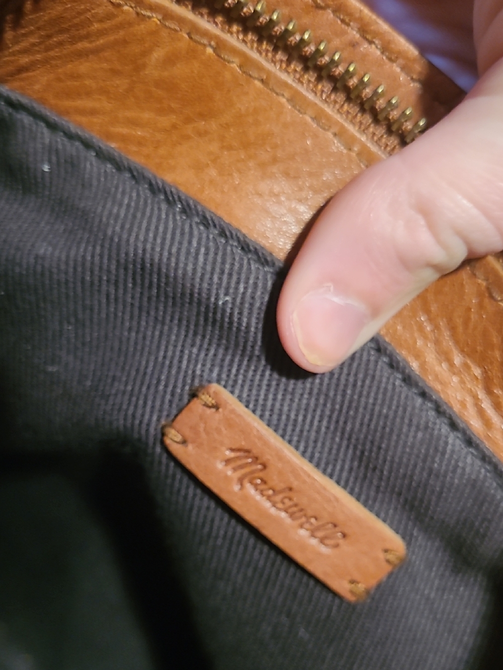 Madewell Brown Leather Tote Shoulder Bag - Picture 2 of 8